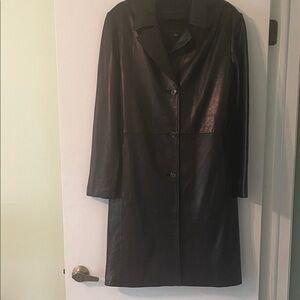 Men’s Black Leather Coat